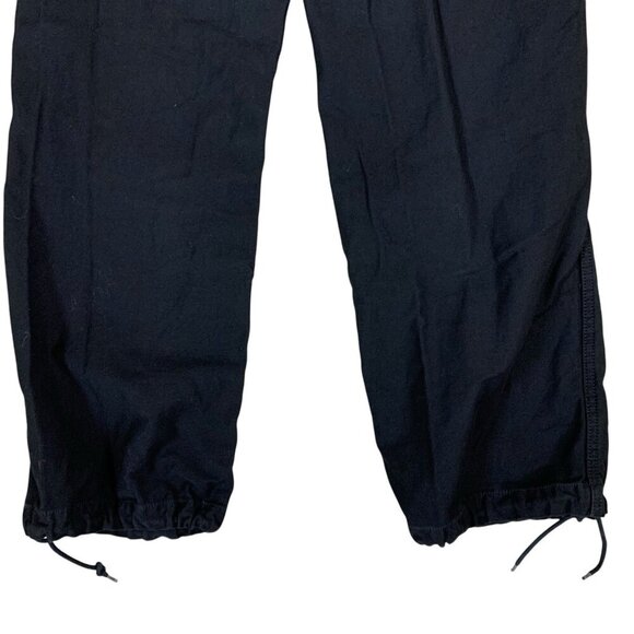 TNA Aritzia Black Cotton Jogger Pants Elastic Waist Drawstring Small Men's - Picture 4 of 7